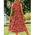 thumbnail image 2 of Zeagoo Sleeveless Dress for Women Summer Midi Dress Dress Round Neck Tshirt Dress Plain Casual Loose Fit Shift Dresses Aline Sundress, 2 of 6