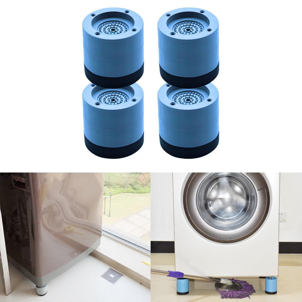 WLPZXP 4Pc Anti Vibration Pads Washer & Dryer Pedestals Fit All Machines Protects Floor Blue 6cm