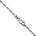 thumbnail image 4 of Diamond2Deal 14K White Gold 1.15 mm Diamond-cut Machine Made Rope with Lobster Clasp Chain Necklace Chain for Women 20", 4 of 6