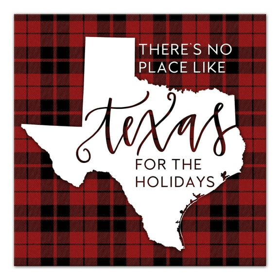 Creative Products There's No Place Like Texas For the Holidays 16x16 Canvas Wall Art