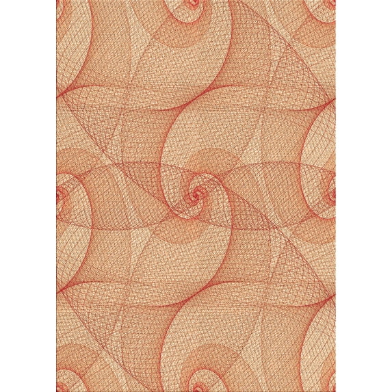 Ahgly Company Machine Washable Indoor Rectangle Transitional Bright Orange Area Rugs, 8' x 12'