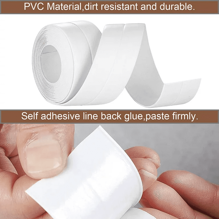 Bathroom Bathtub Caulk Strip, Caulking Tape Self Adhesive, Sealing