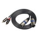 thumbnail image 4 of Cable XLR, conector XLR (2 estéreo a 2 XLR) divisor de para Audio en Y Cable de inserción - 5 pies / 1,5 metros Sunnimix Línea de interconexión de micrófono, 4 of 8