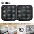 thumbnail image 1 of Shower Drain Cover For Bathroom Tub And Kitchen, Easy To Install 2-Pack-Black, 1 of 9