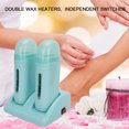 thumbnail image 1 of Hair Removal Wax Heater,Wax Hair Removal Roller Portable Cartridge Wax Depilatory Roller Double Wax Heaters Hair Removal Wax Machine Roll Wax Warmer for Hair Removal, 1 of 7