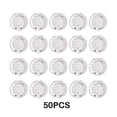 thumbnail image 2 of Advancent 50 unids/set, tira desechable segura y respetuosa con el medio ambiente, platos ondulantes de estrellas de puntos, esenciales para Mostrada plata, 2 of 6