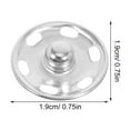 thumbnail image 2 of QUMIIRITY 50Jgo Kit De Botones A Presión Metálicos En Plata Seguro Y Fácil Para Y Manualidades, 2 of 6