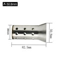 thumbnail image 2 of Removable Motorcycle Muffler Silencer Made of Stainless Steel for 51mm/60mm Pipes to Reduce Deep Note Sound, 2 of 7