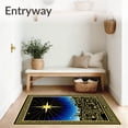 thumbnail image 3 of ODIKA 6'x9' Machine Washable Non-Slip Area Rug, Bethlehem Yarn Canvas Night Sky Advent Crafting Framework High Traffic Rug with Pad, Gold, 650478, 3 of 8