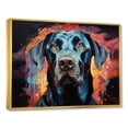 thumbnail image 2 of Designart "Graceful Great Dane" Animals Dog Floater Framed Canvas Prints, 2 of 5
