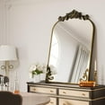 thumbnail image 2 of Lumora 26"x40" Arched Vintage Mirror Decorative Bathroom Wall Mirror,Bronze, 2 of 5