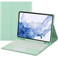 thumbnail image 1 of Funda con teclado táctil para Samsung Galaxy Tab S8/Tab S7 de 11 pulgadas (modelo SM-X700/X706/T870/T875/T878), con portalápices, teclado Bluetooth magnético desmontable, 1 of 7