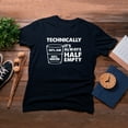 thumbnail image 6 of TotallyTorn Technically It's Always Half Empty Novelty Sarcastic Funny Mens Graphic T Shirts, 6 of 6
