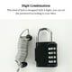 thumbnail image 3 of Scienceny 4 Pieces Digital Combination Lock Resettable Protection Case Safety Padlock Gate Key Luggage Outdoor Shackle Gym with Door Herramientas y ferretería Como se muestra Scienceny BFH000221-00, 3 of 6