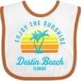 thumbnail image 3 of Inktastic Summer Enjoy the Sunshine Destin Beach Florida in Blue Boys or Girls Baby Bib, 3 of 4