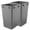Gray, variant on Rev-A-Shelf 27 qt. Replacement Waste Container for Rev-A-Shelf Pullouts, White, 2-pack