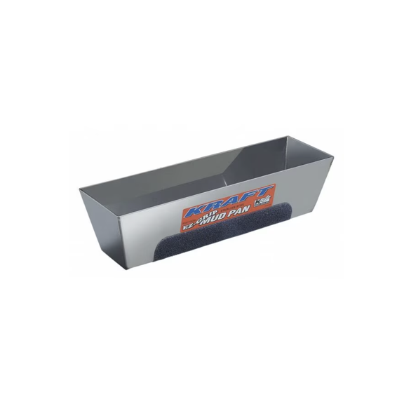 Mud Pan, EZ-Grip, 14in., Stainless Steel