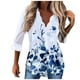 thumbnail image 1 of Blusa de manga larga con estampado de cuello en V suelto informal para mujer de talla grande Fridja  fjkfkj3588, 1 of 8