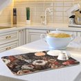 thumbnail image 6 of Leopard Cheetah Flowers Dish Drying Mat Dish Drainer Rack Mats Water Absorbent Non-Slip Easy Clean Heat Resistant for Kitchen Counter, 6 of 8