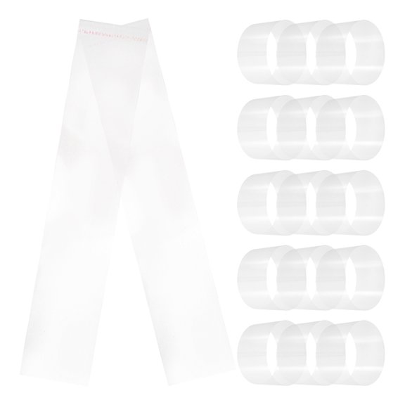 LITINKIMI Cake Wrapping Plastic Cake Collars Transparent Plastic 100 Sheets 20.1x3.9x0.04In
