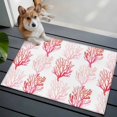 thumbnail image 3 of Coastal Pink Coral Entryway Rug 2'x3'&nbsp; Non Slip Front Door Mats, Nautical Ocean Seaside Beach Entrance Rugs Indoor Outdoor Carpet, Washable Floor Mats Small Area Rug for Bedroom Kitchen, 3 of 8