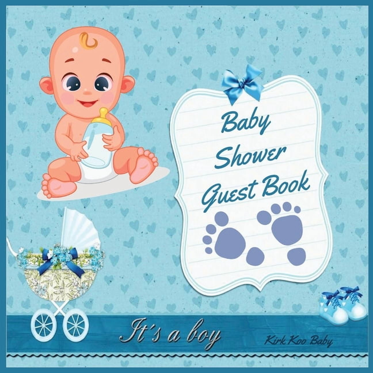 It's a Boy: Baby Shower Guest Book with The Stork Bringing Baby