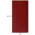 thumbnail image 2 of Red Basic Leather Checkbook Cover, 2 of 6