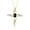 Black Star Sapphire, variant on Necklace Yellow Gold Plated Silver Cross Necklace with Gemstone & Diamonds Pendant with 18" Chain 7X5MM Garnet January Birthstone Womens Jewelry Silver Necklace For Women