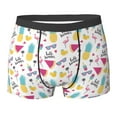 thumbnail image 6 of Men's Boxer Briefs, Summer Bird Pineapple Soft Comfy Mens Underwear Boxer Briefs Breathable With Widen Waist, 6 of 7