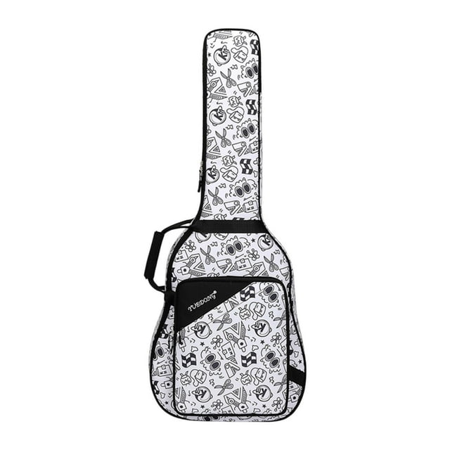 HILABEE Guitar Gig Bag with Adjustable Shoulder Straps Guitar Storage Box black