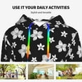 thumbnail image 6 of Hoodies for Women - orchid plumeria flower Comfrt Colour Drawstring Women'S Fashion Hoodies & Sweatshirts, Fall Outfits Clothes for Women 2024 Pullover with Kangaroo Pocket, 6 of 7