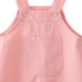 thumbnail image 3 of Posijego Toddler Baby Girls Overalls Shorts Cotton Romper Suspender Jumpsuits Kids Infant Girls Solid Color Summer Outfits, 3 of 5