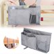 thumbnail image 2 of Caddy de cabecera, 8 bolsillos Oxford durable Organizador de almacenamiento colgante multifuncional de la cabecera junto a la cama para cabeceros rieles de la cama dormitorios literas Cama de hospiGri Khall Tendencias, 2 of 6