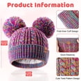 thumbnail image 2 of Gorro de invierno HAITHO para niños pequeños y niñas Rainbow, 2 of 7
