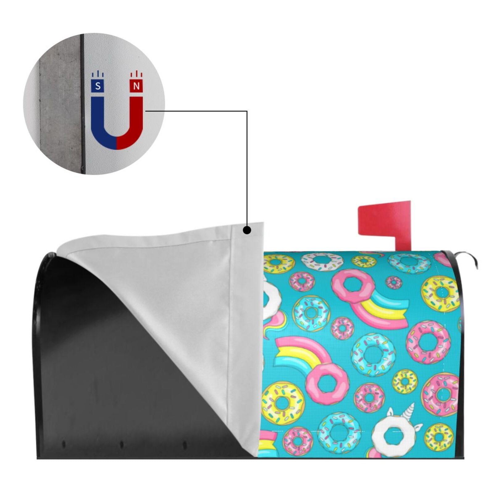Kdxio Magnetic Mailbox Cover 21x18 in Mailbox Cover Outdoor Decoration Holiday Mailbox Covers for Home Garden Yard-21x18 in