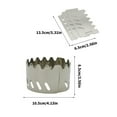 thumbnail image 3 of Folding Camp Stove Windshield Stainless Steel Outdoor Cooking Stove Winds Guards Backpacking Alcohols Stove Windscreen, 3 of 8