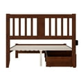 thumbnail image 5 of AFI Tahoe Wood Full Platform Bed with Footboard and 2 Drawers in Walnut, 5 of 6