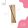 thumbnail image 4 of Wild Straws by ClickEat (Mini Size) 3500 Units, 100% Compostable and Biodegradable Straws, Ideal for Stirring and Drinking Coffee, Made with Rye Stalk, Kid Friendly and Gluten-Free, 4 of 6