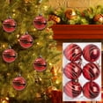 thumbnail image 2 of hulanddfd Christmas Tree Ornaments - Set of 6pcs Red Shatterproof Hanging Balls 6cm/2.36" Christmas Balls Decorations for Xmas Tree and Holiday Wedding Party, 2 of 7