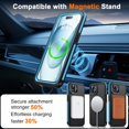 thumbnail image 4 of Funda impermeable Oterkin para iPhone 15 con soporte magnético, color azul, 4 of 7