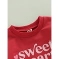 thumbnail image 5 of Bagilaanoe Toddler Baby Girl Boy Valentine's Day Sweatshirt Long Sleeve Letter Print Pullover 6M 12M 18M 24M 3T Kids Loose Tee Tops, 5 of 7