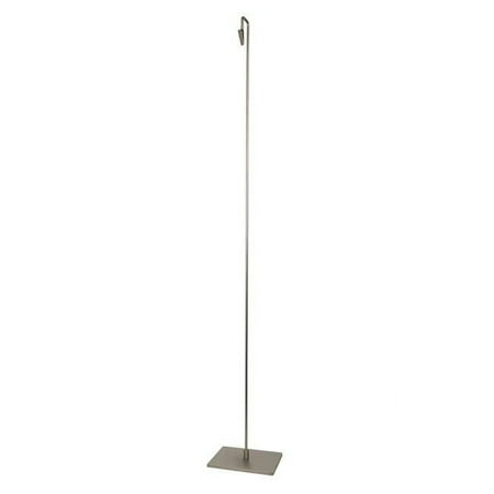 Econoco WSAC4-SN 42 in. H Metal Sign Holder with Down Position Clip - Satin Nickel