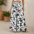 thumbnail image 6 of SOMER Women’s Wide Leg Pants High Waisted Palazzo Flowy Floral Print Casual Lounge Trousers with Pockets Beach Vacation Spring Summer 2026, 6 of 9
