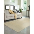 thumbnail image 2 of EORC Ivory Hand Knotted Wool Transitional Modern Knot Rug, 6' x 9', 2 of 6