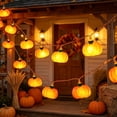 thumbnail image 5 of Viflosae String Lights Indoor Thanksgiving Outdoor Decorations LED Pumpkin Maple Leaf Light String Thanksgiving Decorative Light Pendant Holiday Lighting Arrangement Ornaments, 5 of 6