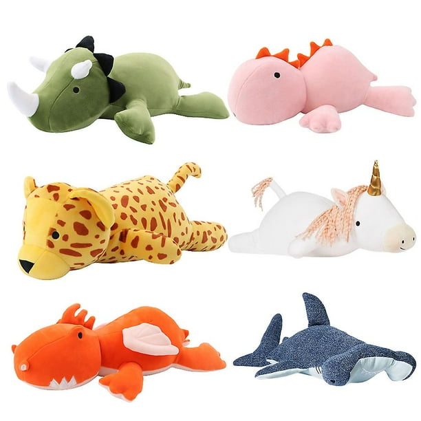 Jouet en peluche lesté de dinosaure, oreiller en peluche lesté de