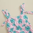 thumbnail image 5 of Okbabeha Toddler Girl St. Patrick's Day Bell Bottom Jumpsuit Sleeveless Romper Pants Shamrock Halter Overalls, 5 of 6