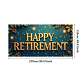 thumbnail image 3 of Shiny Happy Retirement Banner with Butterfly and Star Elements Backdrop Decor Party Supplies Retirement Party Photography Props Celebration Decorations, 3 of 4