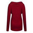 thumbnail image 4 of Tops de moda para mujer, chal ajustado de Color sólido, suéter de Cachemira con cuello A Vintage, blusas y Tops para mujer Fridja  nalpqowj3015, 4 of 8