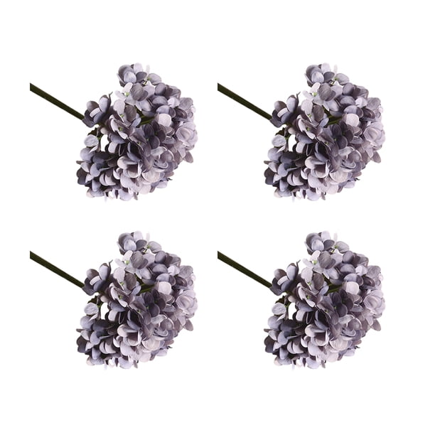 Ramo de flores artificiales Inteprter 4 piezas decoración del hogar Azul oscuro